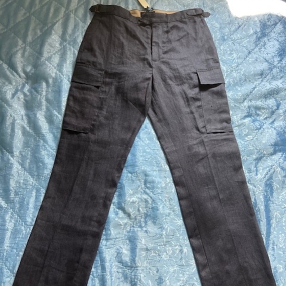 Banana Republic Blue Linen pants - Picture 1 of 5
